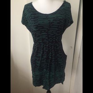 Forever 21 cotton knit dress with pockets medium